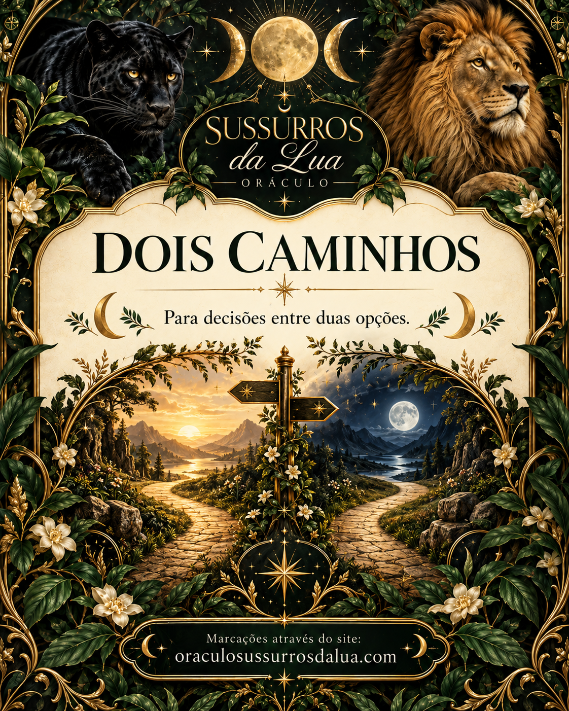 Dois Caminhos — imagem oficial da leitura