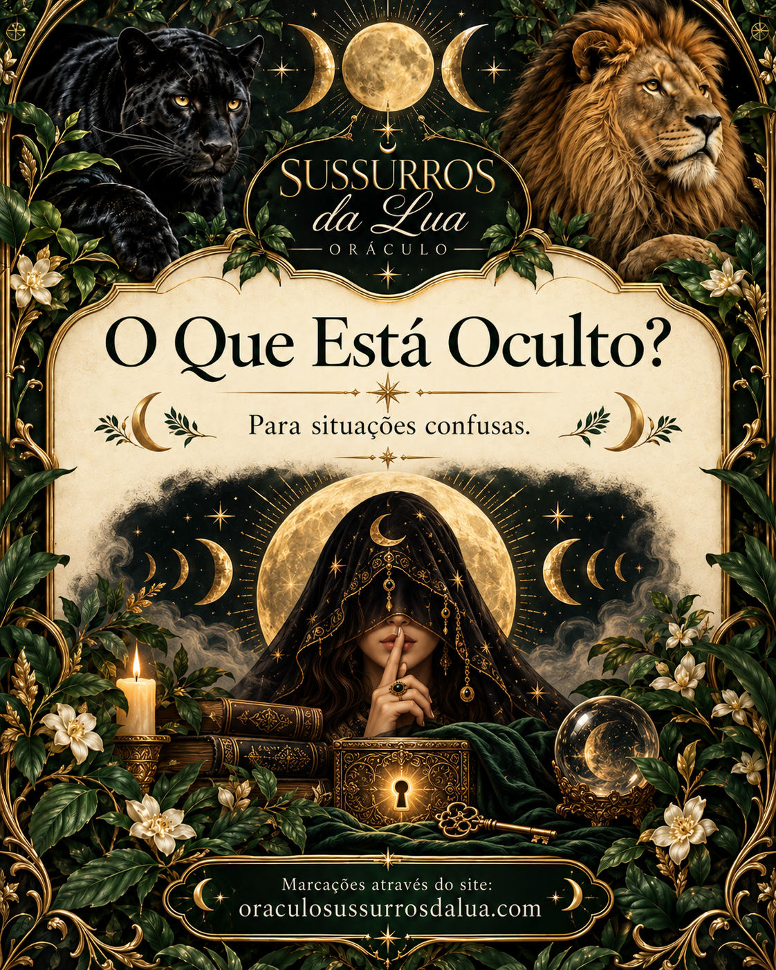 O Que Está Oculto? — imagem oficial da leitura